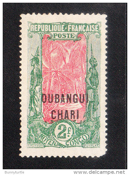 Ubangi-shari 1922 Overprinted 2fr Used - Oblitérés