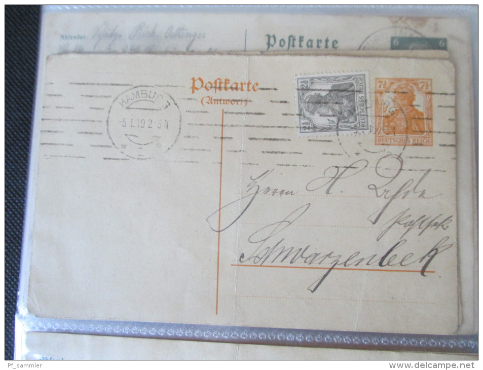 DR 1900 - 40er Jahre. PK / AK / GA / Belege. 135 Stück!! Mit P 284 (Danzig Überduck) mit Danzig Stp. Int. Stempel  / Stk