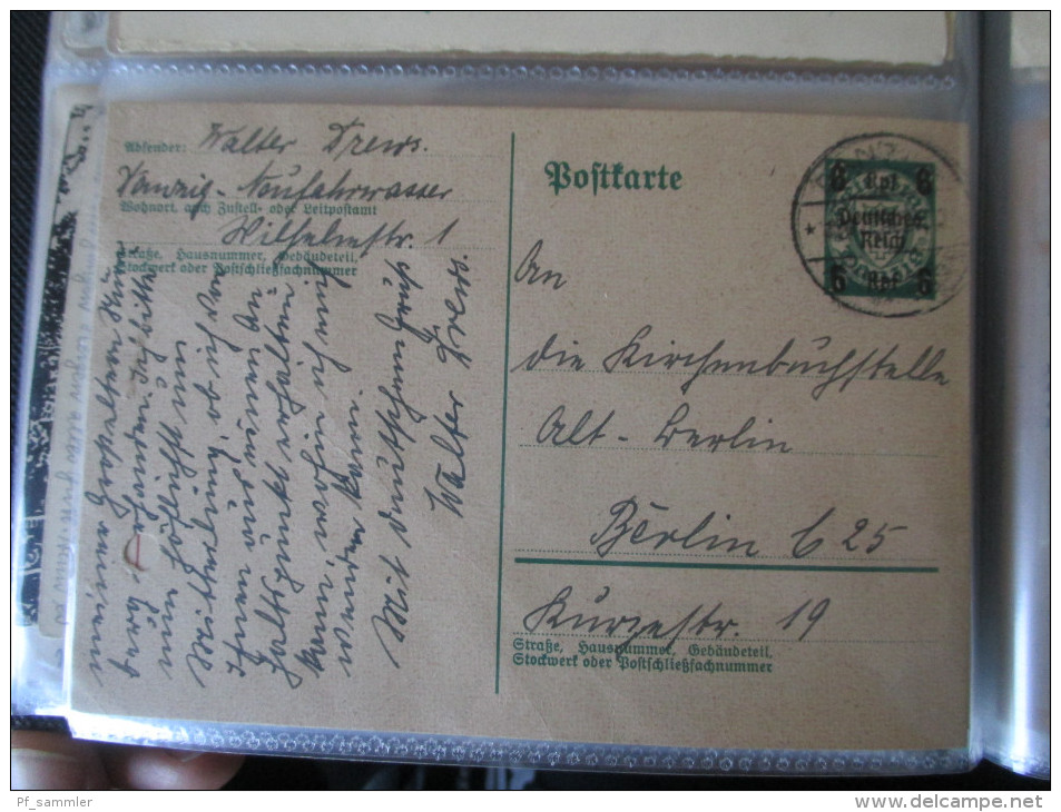 DR 1900 - 40er Jahre. PK / AK / GA / Belege. 135 Stück!! Mit P 284 (Danzig Überduck) mit Danzig Stp. Int. Stempel  / Stk