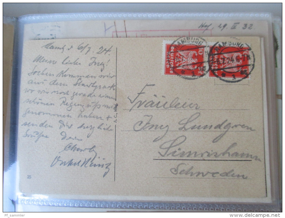 DR 1900 - 40er Jahre. PK / AK / GA / Belege. 135 Stück!! Mit P 284 (Danzig Überduck) mit Danzig Stp. Int. Stempel  / Stk