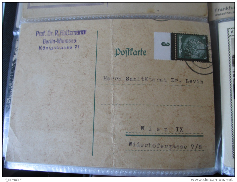 DR 1900 - 40er Jahre. PK / AK / GA / Belege. 135 Stück!! Mit P 284 (Danzig Überduck) mit Danzig Stp. Int. Stempel  / Stk