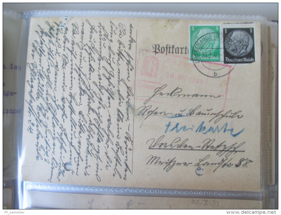 DR 1900 - 40er Jahre. PK / AK / GA / Belege. 135 Stück!! Mit P 284 (Danzig Überduck) mit Danzig Stp. Int. Stempel  / Stk