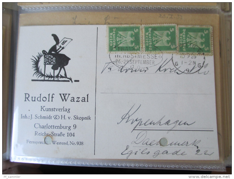 DR 1900 - 40er Jahre. PK / AK / GA / Belege. 135 Stück!! Mit P 284 (Danzig Überduck) mit Danzig Stp. Int. Stempel  / Stk