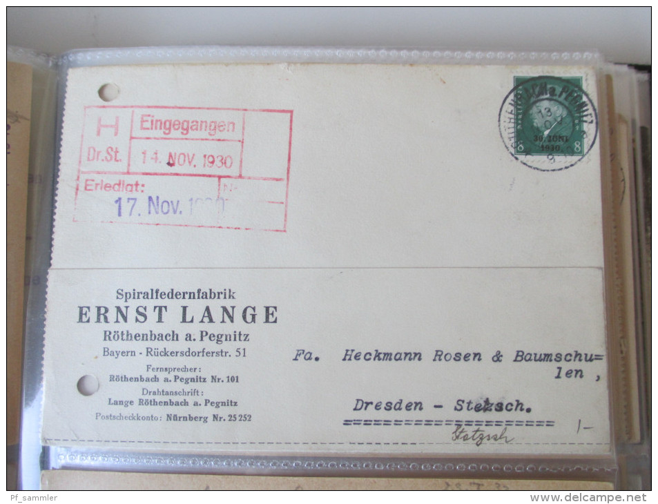 DR 1900 - 40er Jahre. PK / AK / GA / Belege. 135 Stück!! Mit P 284 (Danzig Überduck) mit Danzig Stp. Int. Stempel  / Stk