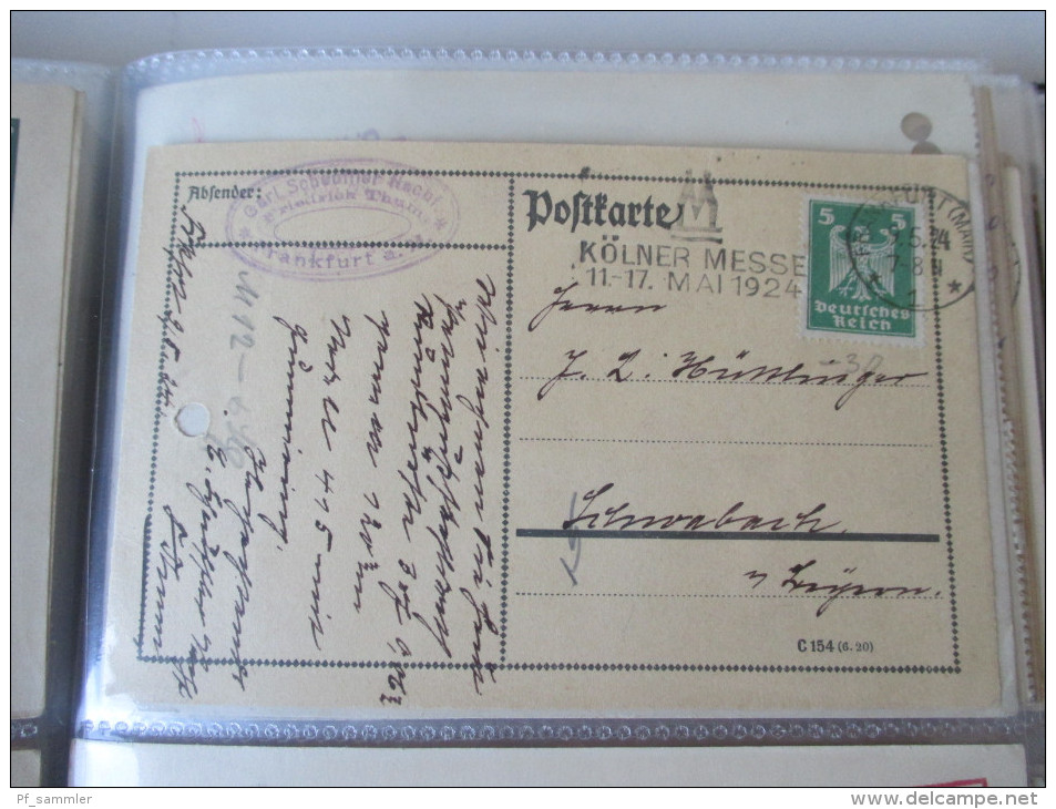 DR 1900 - 40er Jahre. PK / AK / GA / Belege. 135 Stück!! Mit P 284 (Danzig Überduck) mit Danzig Stp. Int. Stempel  / Stk