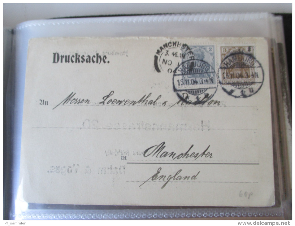 DR 1900 - 40er Jahre. PK / AK / GA / Belege. 135 Stück!! Mit P 284 (Danzig Überduck) mit Danzig Stp. Int. Stempel  / Stk