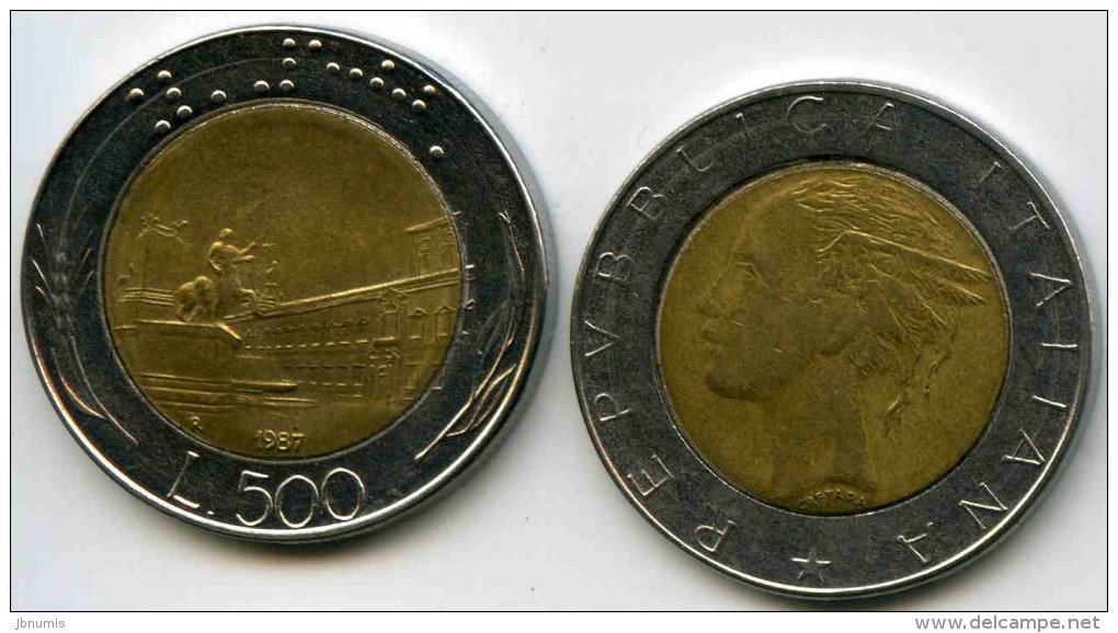 Italie Italia 500 Lire 1987 KM 111 - 500 Liras