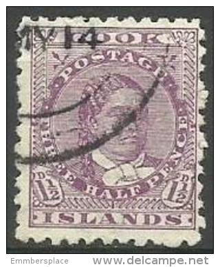 Cook Islands - 1902 Queen Malea Takau 1.5d Lilac Perf 11 With Watermark Used  Sc 32 - Cook Islands