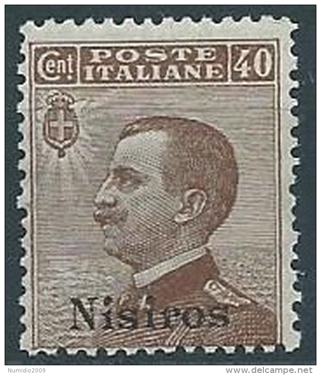 1912 EGEO NISIRO EFFIGIE 40 CENT MNH ** - W093-2 - Egeo (Nisiro)