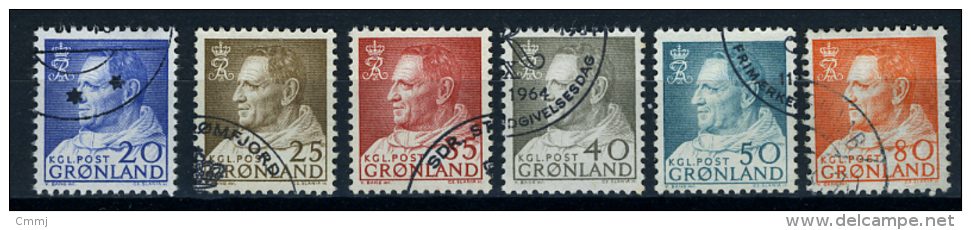 1963 - GROENLANDIA - GREENLAND - GRONLAND - Catg Mi. 52/57 - Used - (T/AE22022015....) - Used Stamps
