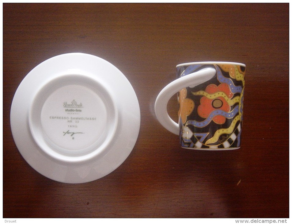 TASSE PORCELAINE ROSENTHAL SIGNE PAR L´ARTISTE YANG  - RARE - Rosenthal (DEU)