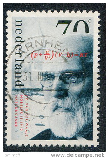 Netherlands 1993 Van Der Waals Physics Formula Nobel - Usati