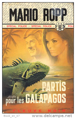 {02340} Mario Ropp " Partis Pour Les Galapagos "  ; Spécial Police N°1198. EO 1975.  " En Baisse " - Fleuve Noir