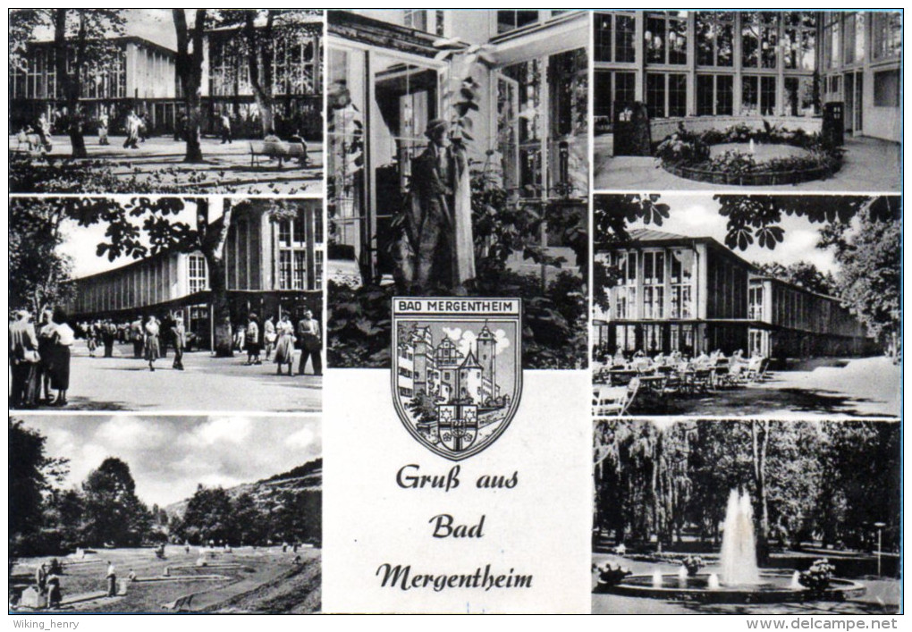 Bad Mergentheim - S/w Mehrbildkarte 19 - Bad Mergentheim