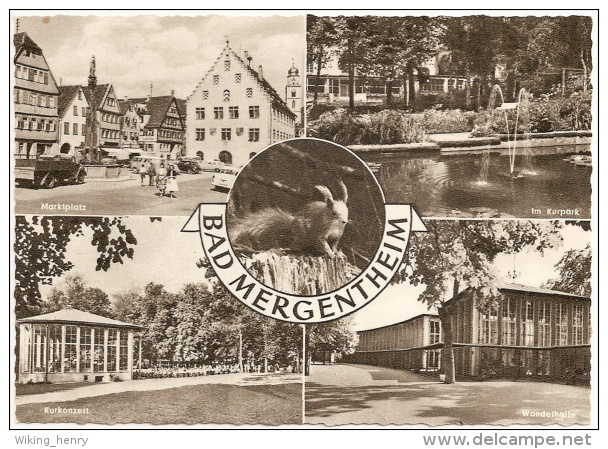 Bad Mergentheim - S/w Mehrbildkarte 3 - Bad Mergentheim