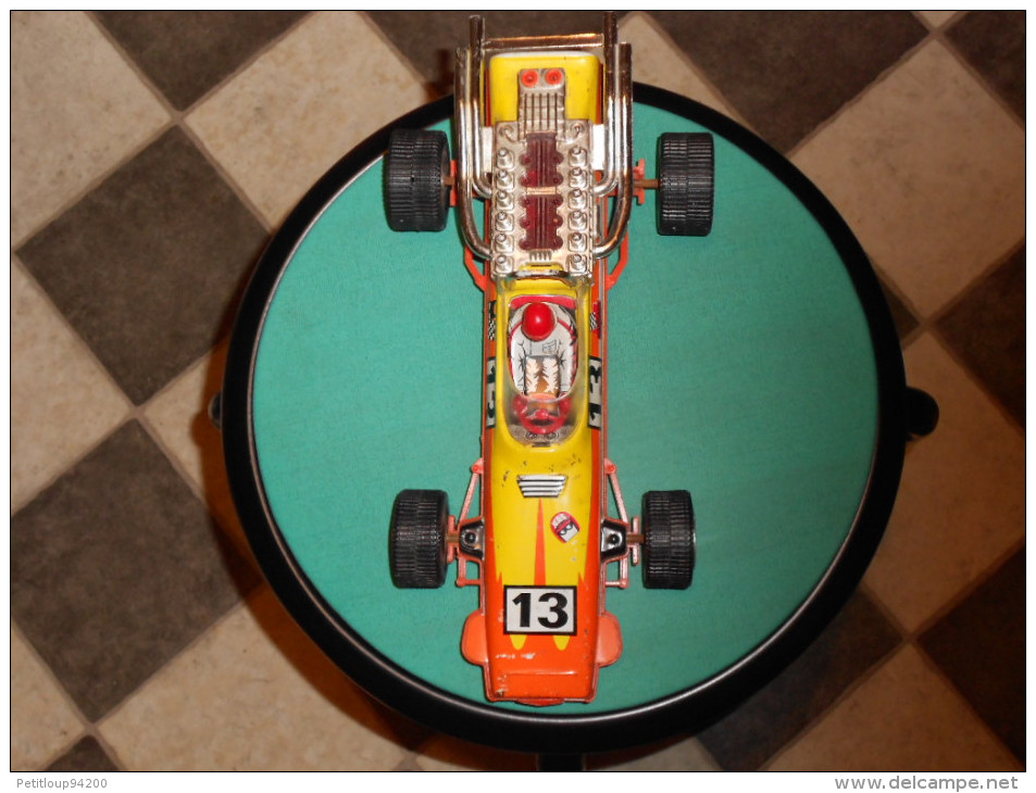 VOITURE DE COURSE  TOLE  F1  JOUSTRA  Bardahl/Sev/Marchal Michelin - Jouets Anciens