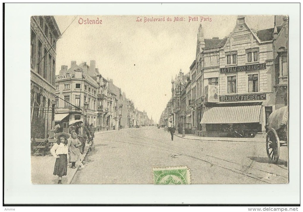 Oostende   *  Le Boulevard Du Midi , Petit Paris  (Delhaize) - Oostende