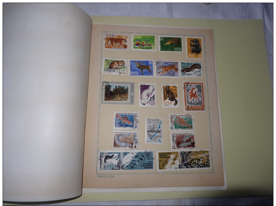 Album Thematique 53  Timbres Obliteres Siberia And The Far East - Collections (en Albums)