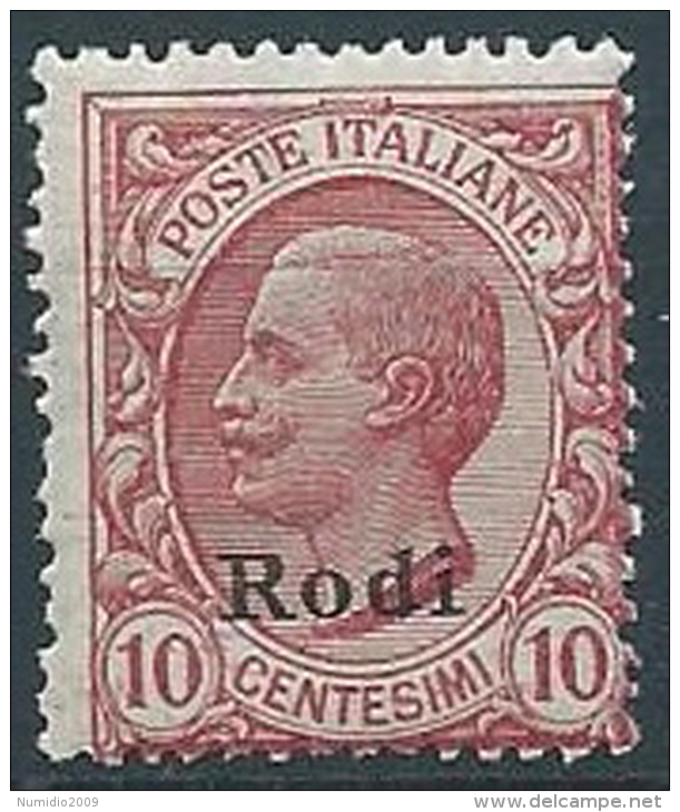 1912 EGEO RODI EFFIGIE 10 CENT MNH ** - W106-7 - Egée (Rodi)