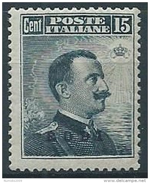 1912 EGEO RODI EFFIGIE 15 CENT MNH ** - W106 - Egée (Rodi)