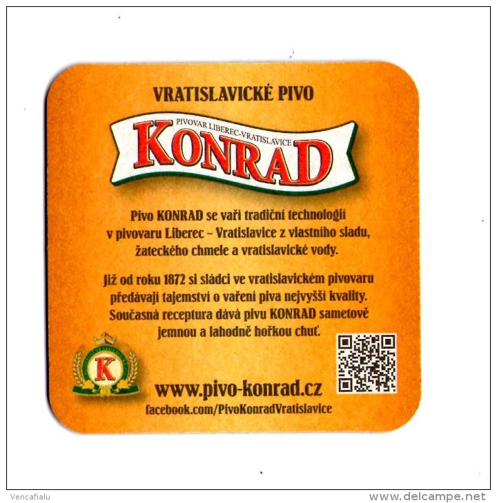 Czech Republic - Brewery Konrad In City Vratislavice - Bierdeckel