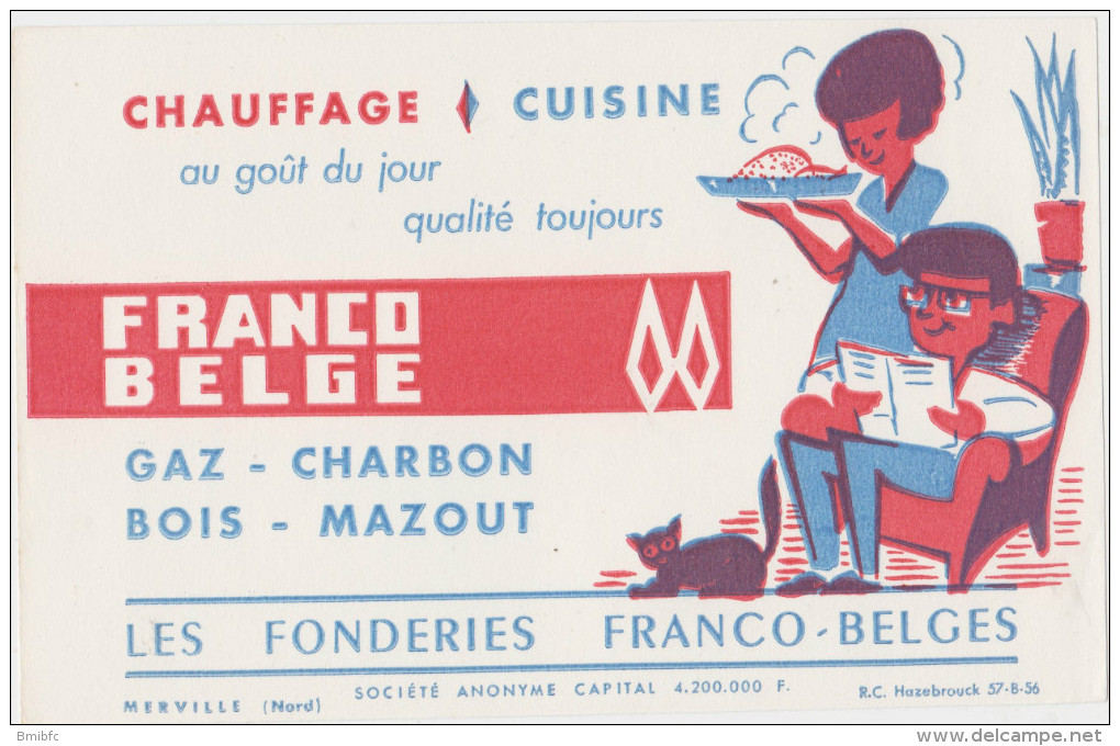 GAZ-CHARBON-BOIS-MAZOUT Les Fonderies FRANCO-BELGES - Elettricità & Gas