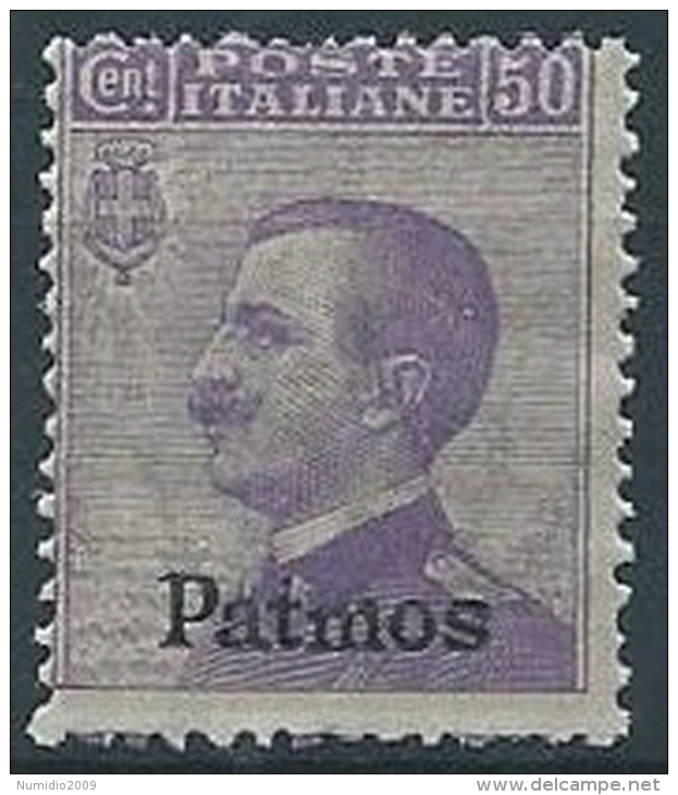 1912 EGEO PATMO EFFIGIE 50 CENT MNH ** - W100-13 - Egée (Patmo)