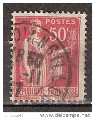 Timbre France Y&T N° 283e (05) Obl.  Type Paix.  50 C. Rose-rouge. Type III. Cote 0,15 € - 1932-39 Paix