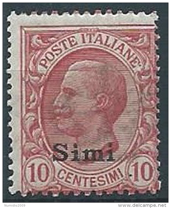 1912 EGEO SIMI EFFIGIE 10 CENT MNH ** - W114-6 - Egée (Simi)