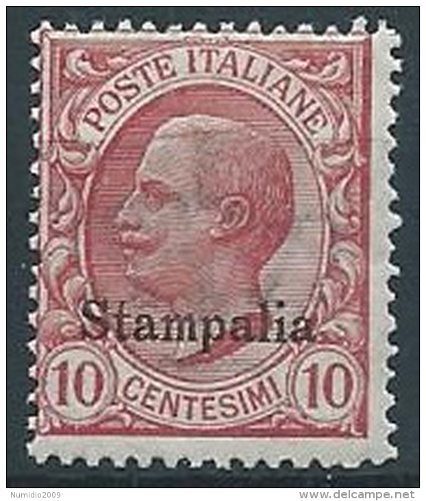 1912 EGEO STAMPALIA EFFIGIE 10 CENT MNH ** - W116-2 - Egée (Stampalia)