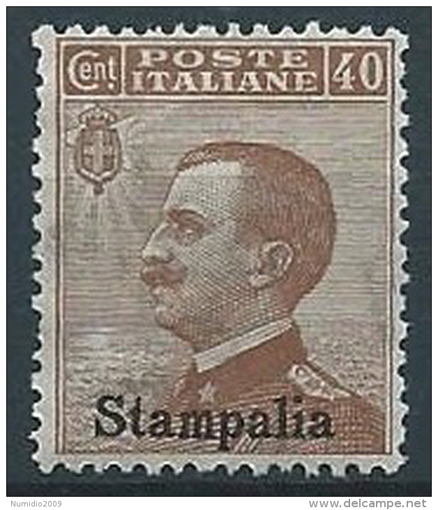 1912 EGEO STAMPALIA EFFIGIE 40 CENT MNH ** - W118-3 - Aegean (Stampalia)