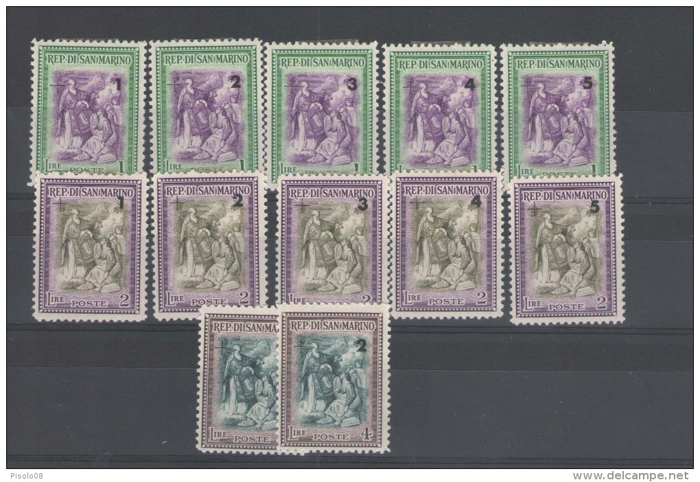 SAN MARINO 1947 BENEFICIENZA * GOMMA ORIGINALE - Used Stamps