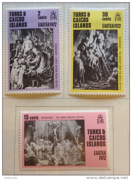 Turks & Caicos - MH* 1972 -  Sc # 250/251 - Turcas Y Caicos