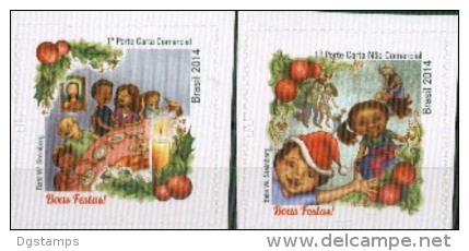 Brasil 2014 ** Navidad. Natal. Christmas. Self Adhesive Stamps - Unused Stamps