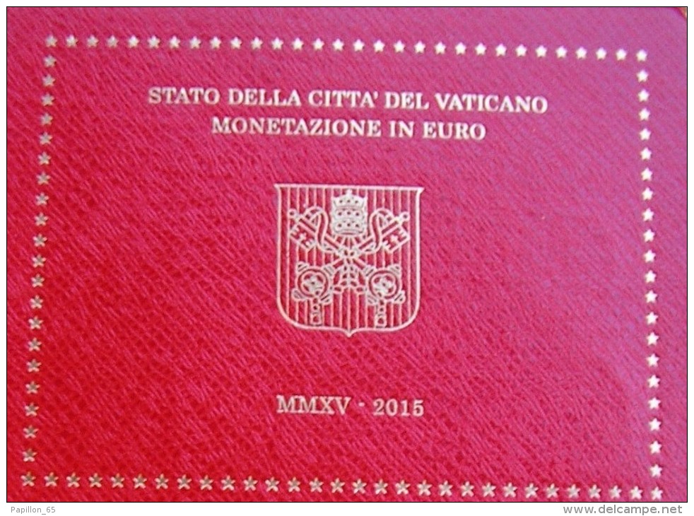 VATICANO Vatican City Vatikan Divisionale Blister Coffret KSM EUR FDC BU UNC 2015 Papa Pope Francesco Francis Franciscus - Vatikan