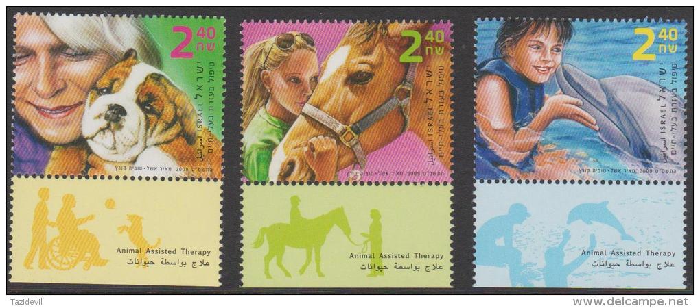 ISRAEL - Superb MNH ** With Tabs - 2009    Animal Assisted Therapy. Scott 1786-8 - Neufs (avec Tabs)