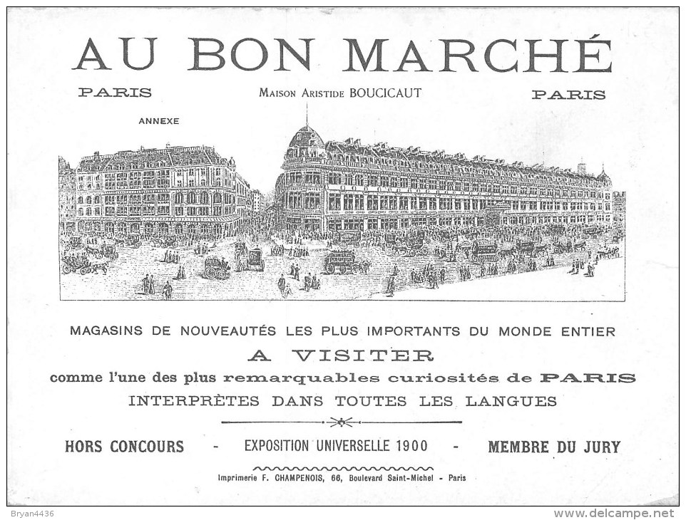 Benjamin Rabier - ** Le Chien Savant ** - Carte Ancienne Du "Bon Marché" - Grand Format (11,5 X 15 Cm) - Rabier, B.