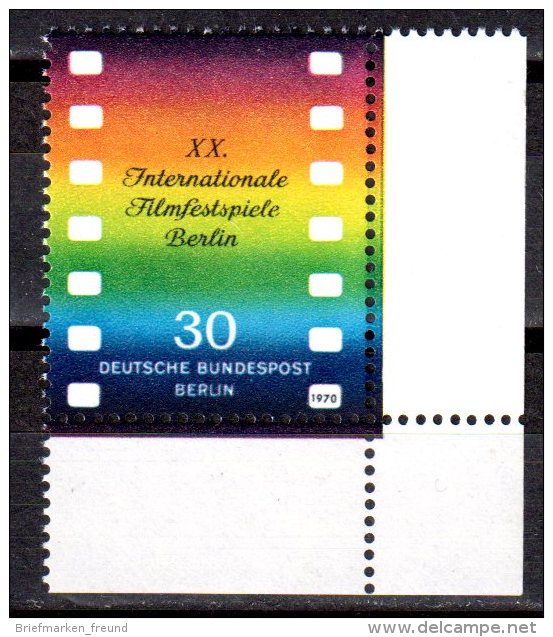Berlin 1970 Mi. 358 ** Filmfestspiele Postfrisch (pü1426) - Ungebraucht