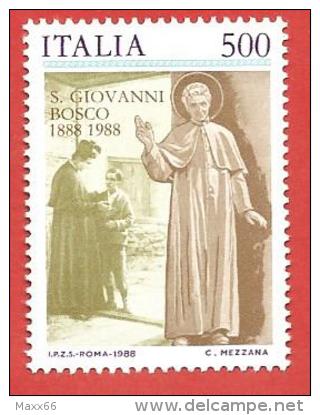 ITALIA REPUBBLICA MNH - 1988 - Centenario Della Morte Di San Giovanni Bosco - £ 500 - S. 1824 - 1981-90:  Nuovi