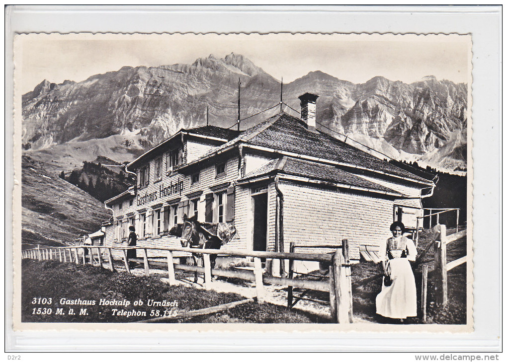 URNÄSCH - GASTHAUS HOCHALP OB URNÄSCH - ANIMEE - 31.07.1950 - TTB - - Urnäsch