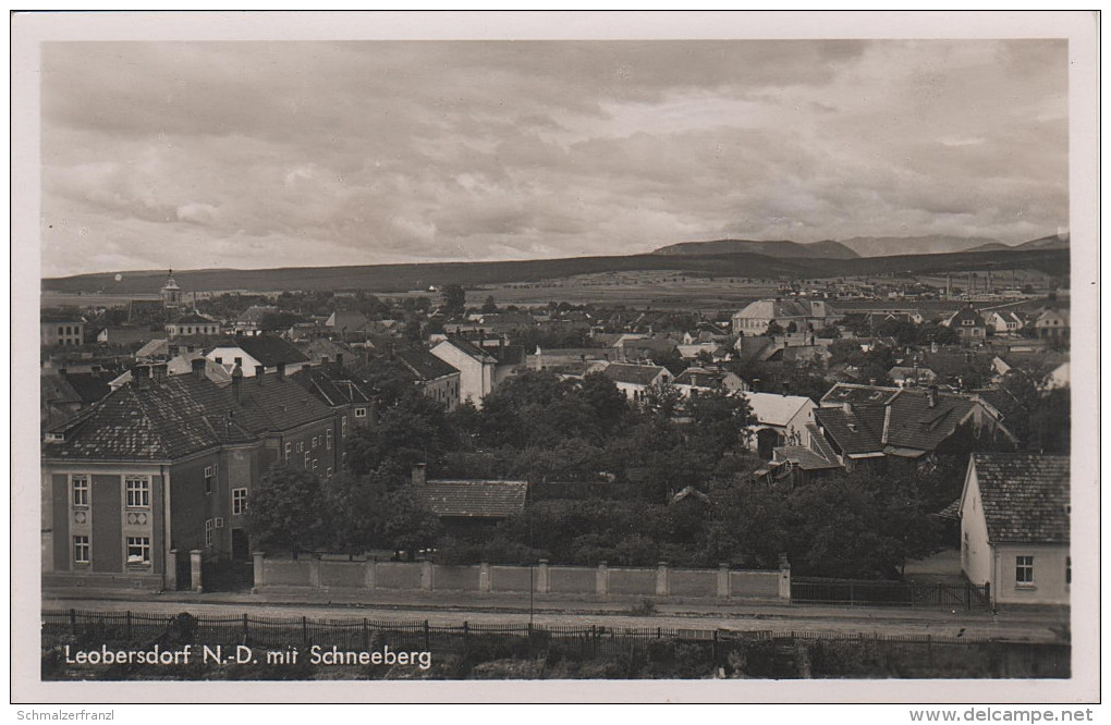 AK Leobersdorf Mit Schneeberg Niederösterreich Bei Bad Vöslau Baden Berndorf Wien Wiener Neustadt Sollenau Wöllersdorf - Berndorf