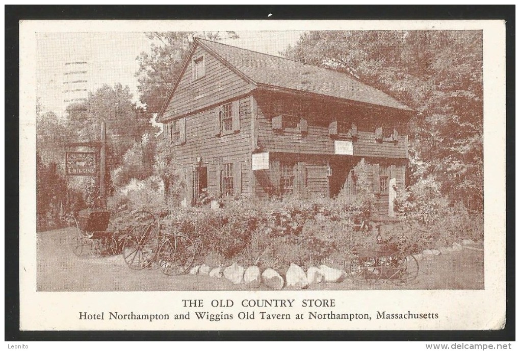 USA NORTHAMPTON Massachusetts WIGGINS Old Tavern Hotel The Old Country Store 1954 - Northampton