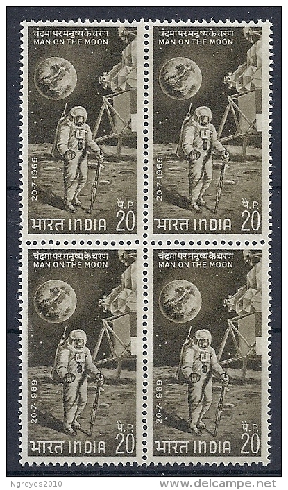 131009037   INDIA  YVERT   Nº  286  **/MNH  BLOQUE  4 - Ongebruikt