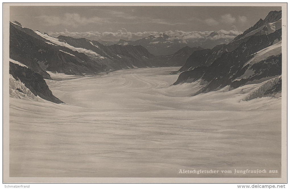 AK Aletschgletscher Vom Jungfraujoch Aletsch Gletscher Glacier Bei Betten Fiesch Grengiols Brig Naters Interlaken Visp - Betten