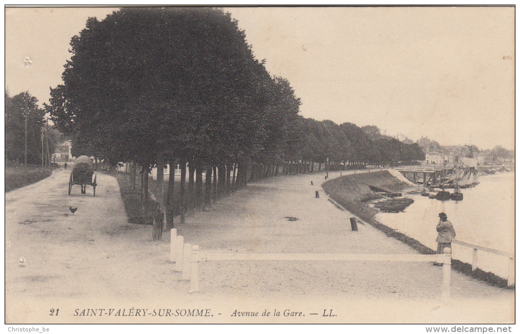 CPA Saint Valery Sur Somme, Avenue De La Gare (pk17085) - Saint Valery Sur Somme