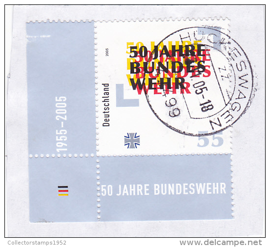 69   GERMANY FEDERAL REPUBLIC,STAMPS 2005 FRAGMENT USED . - Gebraucht