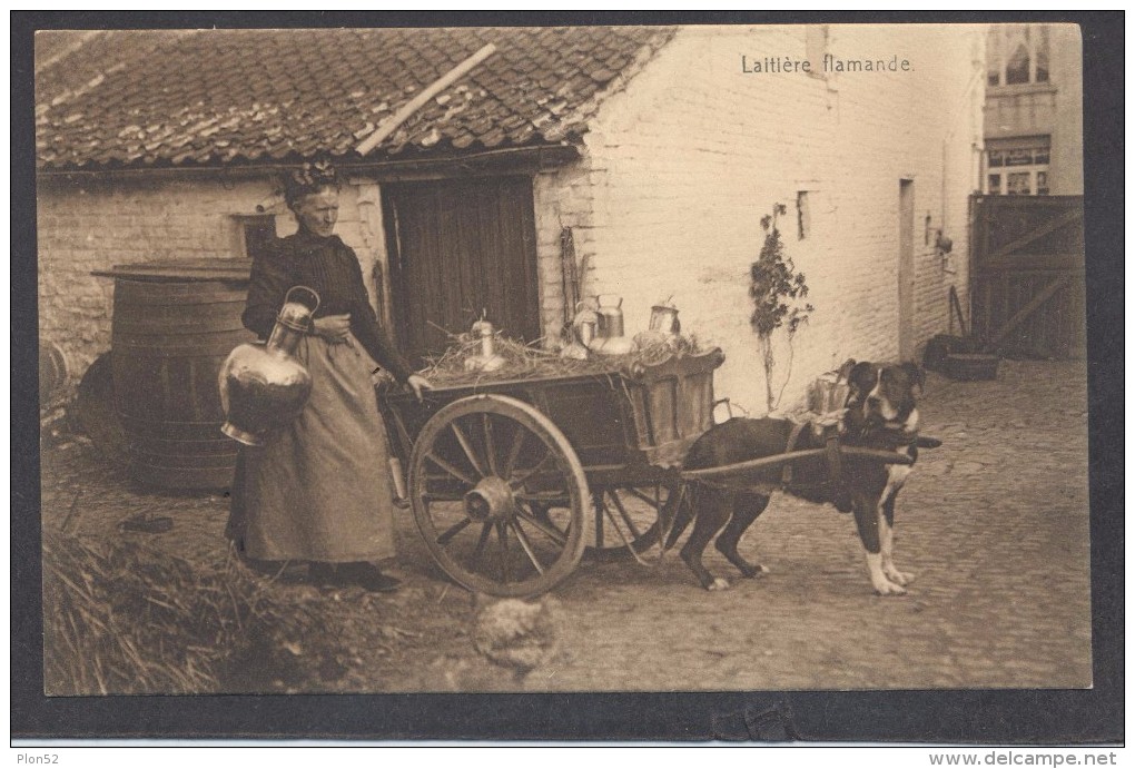 9509-LAITIERE FLAMANDE-VENDITRICE DI LATTE-FP - Vendedores Ambulantes