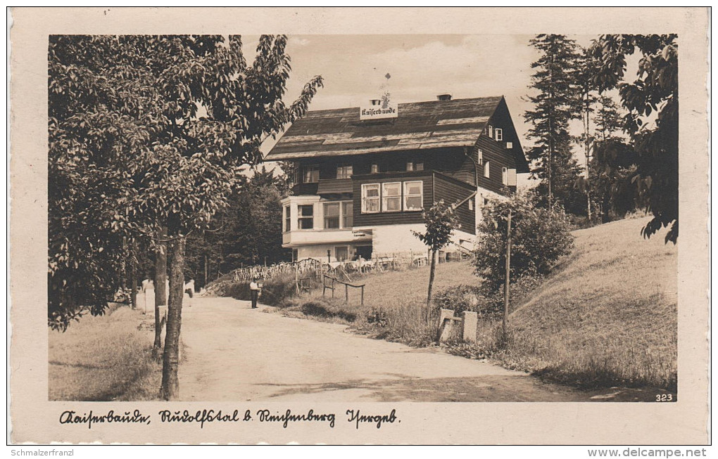 AK Isergebirge Kaiserbaude Baude Rudolfstal Rudolfsthal Rudolfov Bei Reichenberg Liberec Friedrichswald Bedrichov Janov - Sudeten