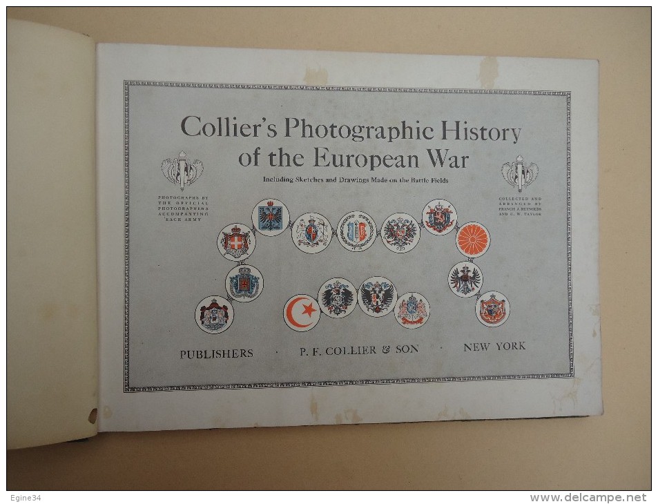 Collier's Photographic History Of The European WAR - Sketches Drawings Made Of The Battle Fields - Guerre 1914-18