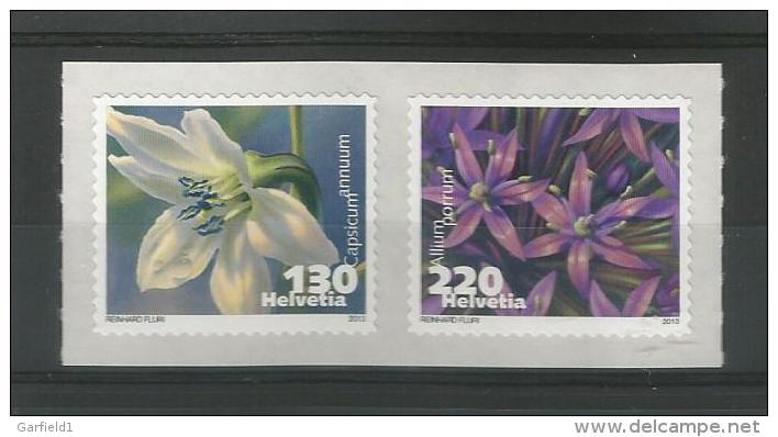 Schweiz  2013 ,  Gemuese Blueten - Postfrisch / MNH / Mint / (**) - Ungebraucht